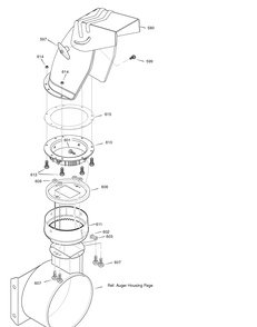 Discharge Chute (1742250) Diagram and Parts List for 1695731 2009 Briggs and Stratton Snow Blower